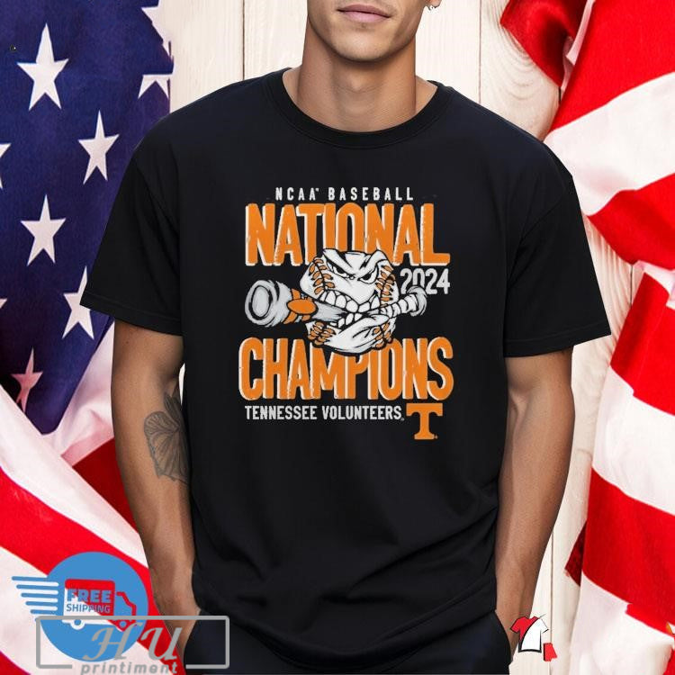 Tennessee Volunteers 2024 Ncaa Menâ€™s Baseball College World Series Champions T-shirt