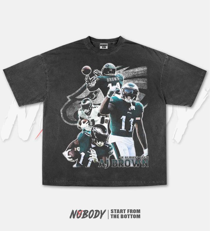 AJ BROWN GRAPHIC TEE  VINTAGE TEE GRAPHIC T-SHIRT SWEATSHIRT HOODIE  SPORT TEE -  GIFT FOR FAN 1.1