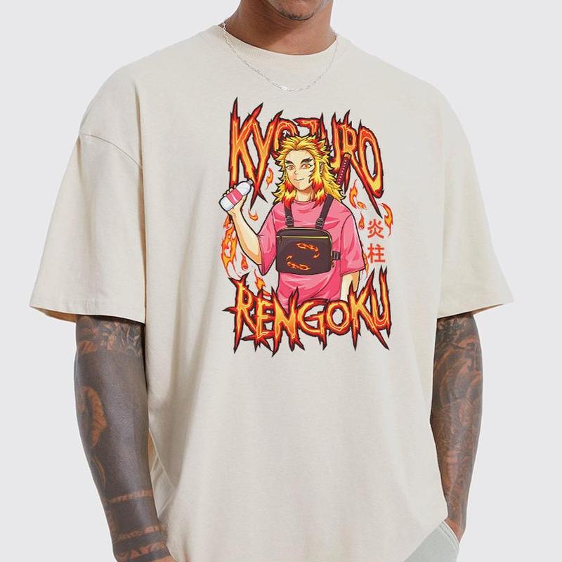 Kyojuro Rengoku Sweatshirt Hoodie, Rengoku Flame Hashira Shirt, Demon Slayer t-shirt, Kimetsu no Yaiba Shirt, Anime sweatshirt hoodie, Anime lover t-s