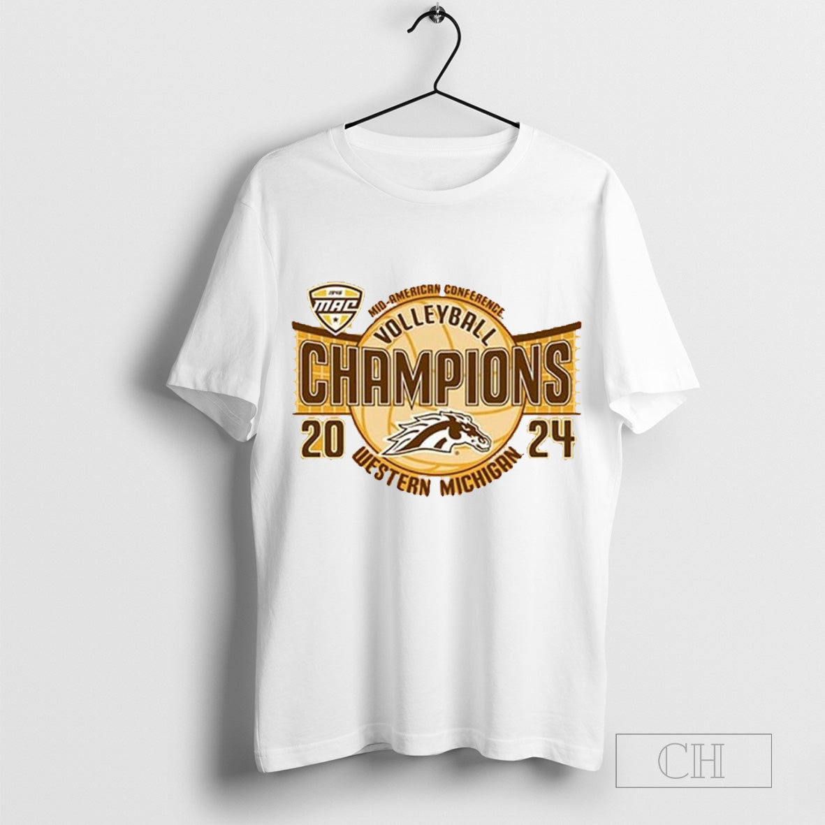 Western Michigan Broncos 2024 MAC Volleyball Champions Shirt