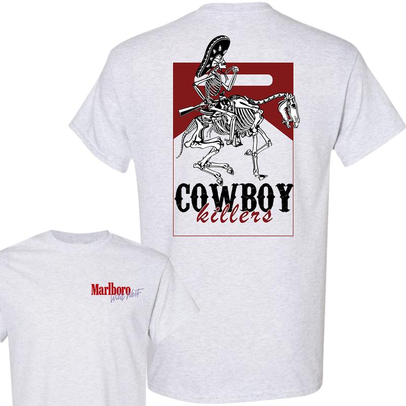 Vintage Marlboro Cowboy Wild West Shirt, Country Music, Cowboy Killer, Full Color T-Shirt, For Men, For Women
