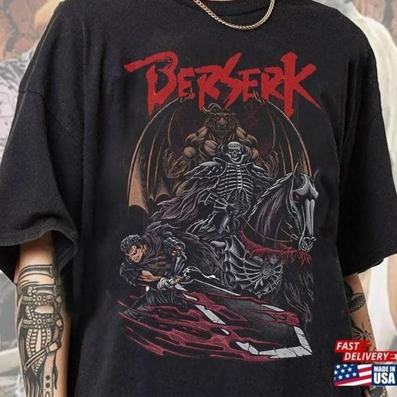 Berserk T-Shirt Japanese Anime Manga Shirt Menswear Top