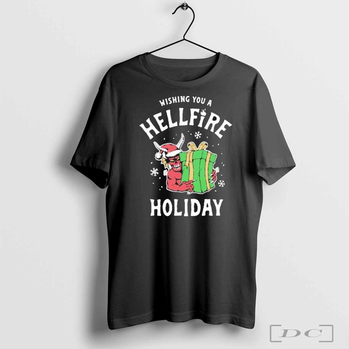 Wishing You A Hellfire Club Hellfire Holiday Christmas T-shirts