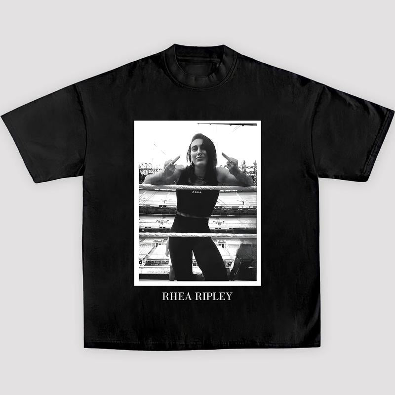 2024 RHEA RIPLEY V2 TEE, Wrestling Tee, WWE Tee, Wrestling Gift, Sports Shirt, Workout T-shirt Streetwear Crewneck Clothing