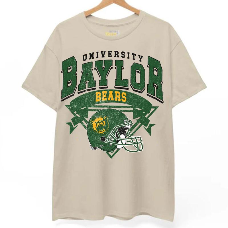 35. Baylor Bears Vintage NCAA Football Sweatshirt, University Sports Apparel, Classic College Hoodies for Fans