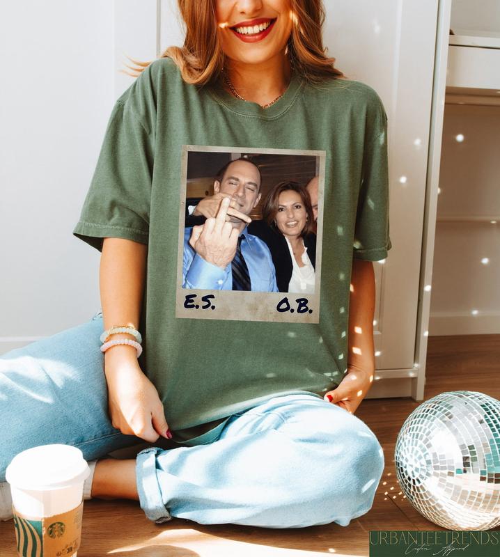 Retro Elliot Stabler And Olivia Benson Shirt, 90s Movie Tshirt, Law And Order Svu Tee, Unisex T-Shirt, Short Sleeve Tee Shirt, Top