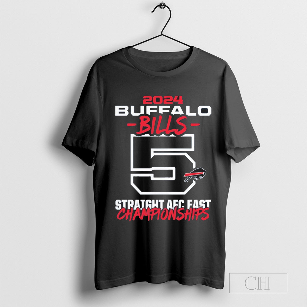 Top 2024 Buffalo Bills 5 straight AFC west Championships shirt