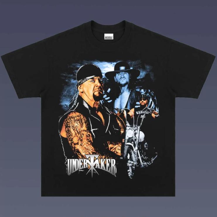VINTAGE TEE  UNDERTAKER TEE, Double Sided Prints Vintage T-Shirt, Wrestler Shirt, WWEShirt, Graphic Tee, Unisex T-Shirt, Gift For All Top Menswear