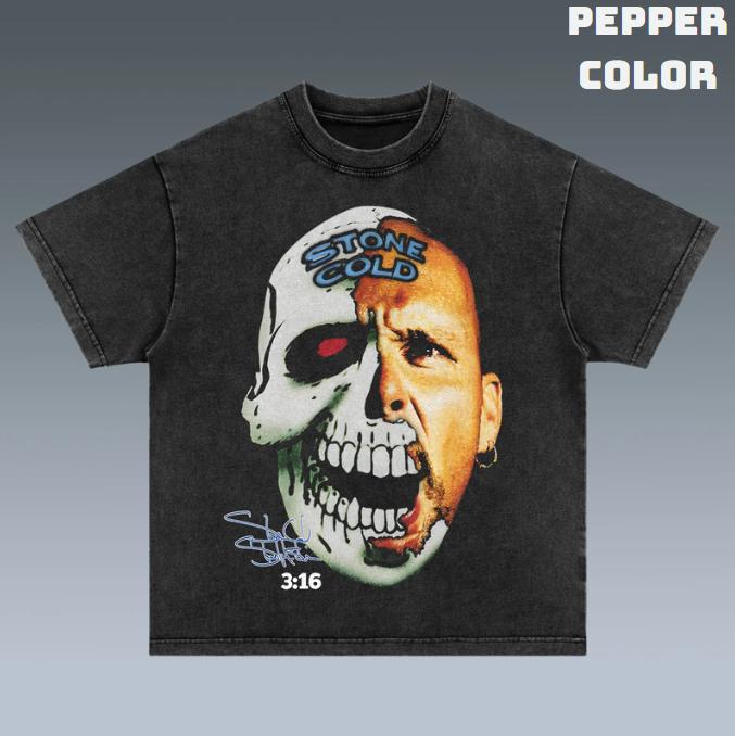 VINTAGE TEE  STONE COLD, Prints Vintage T-Shirt, Wrestler Shirt, WWE Shirt, Graphic Tee , Unisex T-Shirt, Gift For Him Top Menswear Underwear