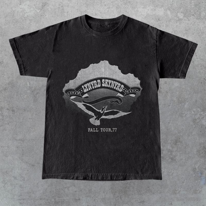 1977 Lynyrd Skynyrd Fall Tour Vintage Band Rock 70S 1970S Shirt, Gift for Her, Gift for Him, Gift for Fan