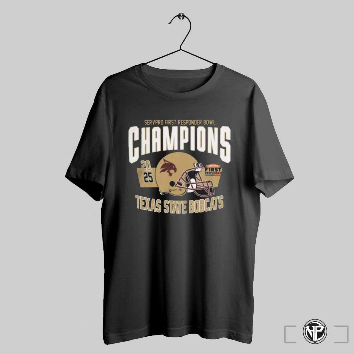 Texas State Bobcats Servpro First Responder Bowl Champions 2025 T Shirt Trendy Sweatshirt