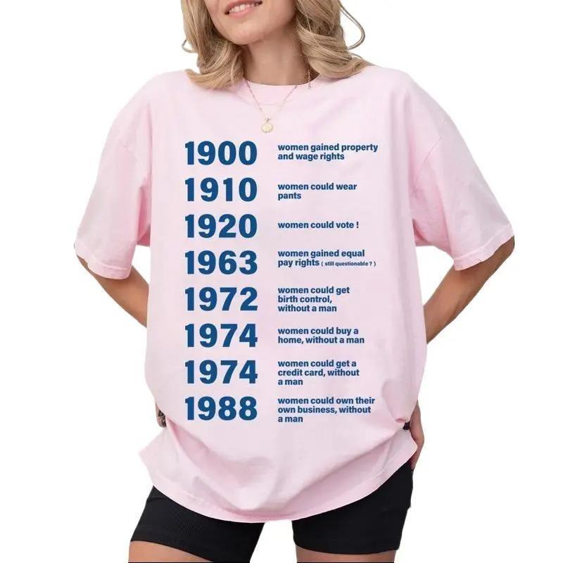 (Questionable) Feminist Shirt, 1900 Woman Gained Shirt, Reproductive Shirt, Women Rights Equality T-Shirt, Vote Blue