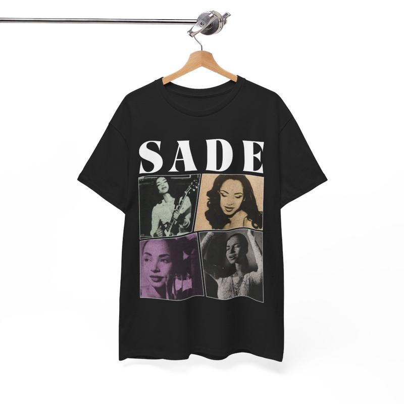 Sade Vintage Style T-Shirt, Sade Singer Music Vintage 90â€™S Menswear Unisex T-shirt Cotton Tshirt