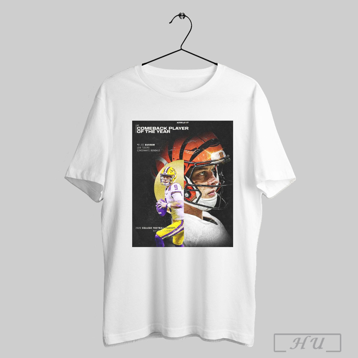 Trendy Joe Burrow Lsu Tigers Cincinnati Bengals 2024 Comeback Player Of The Year 2020 Joe Cfp National Champion Poster T Shirt Sweatshirt