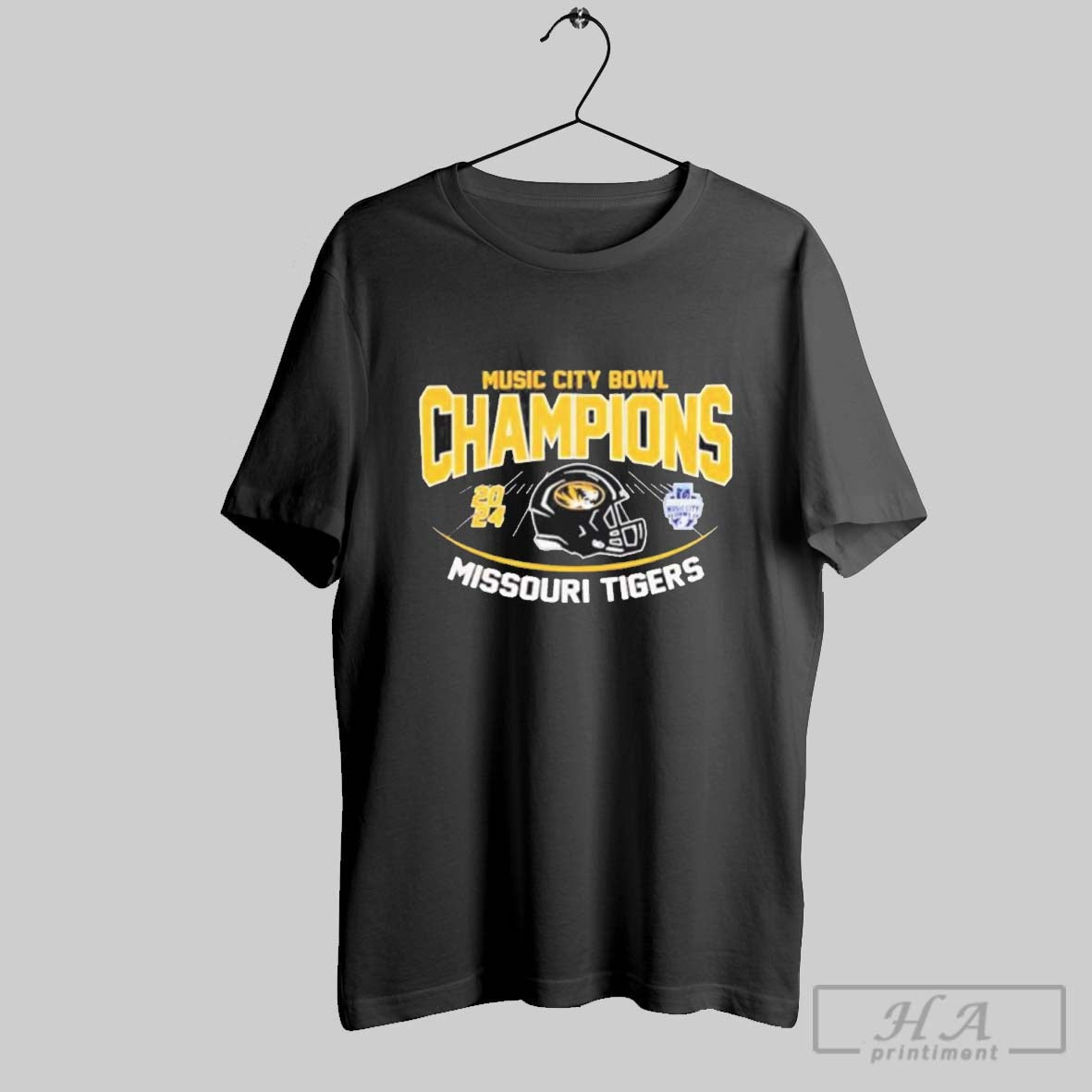 Official Mizzou Tigers Football 2024 Transperfect Music City Bowl Champion Shirt
