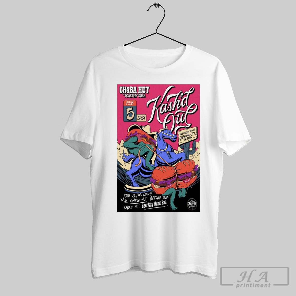 Official Poster Kashd Out February 5 2025 Tower Theatre In Oklahoma City Ok Show At Beer City Music Hall T Shirt