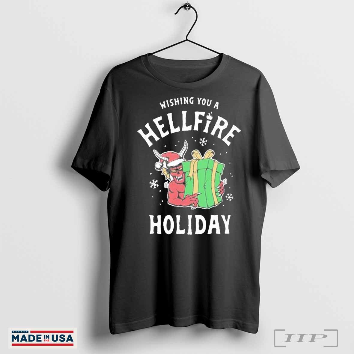 Official Wishing You A Hellfire Club Hellfire Holiday 2024 Trending T-shirt