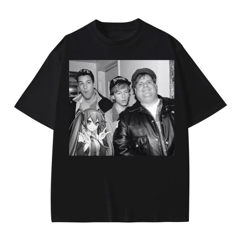 Hatsune Miku Anime x Sandler Tshirt Cotton Menswear