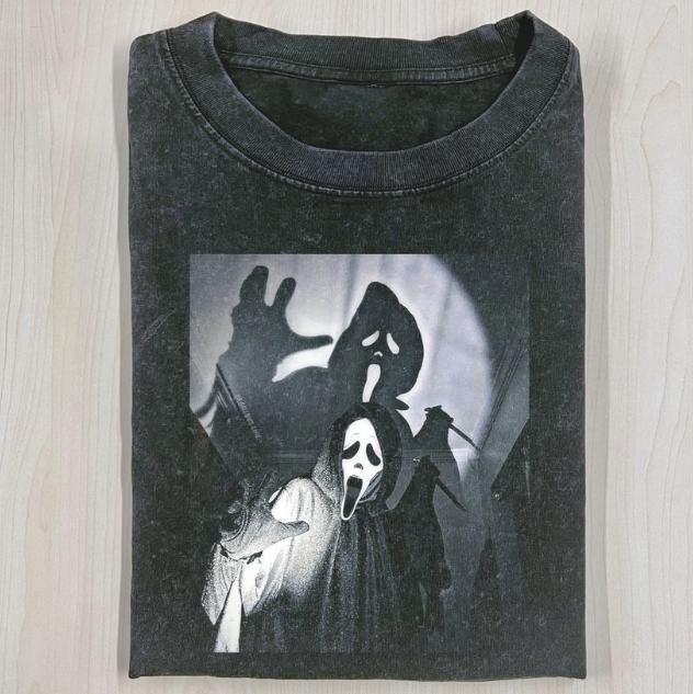 VINTAGE HALLOWEEN GRAPHIC T-SHIRT, Ghost Face, Horror Movie Shirt, Horror Character, Funny Halloween Shirt, Unisex T-Shirt, Gift For Men Women