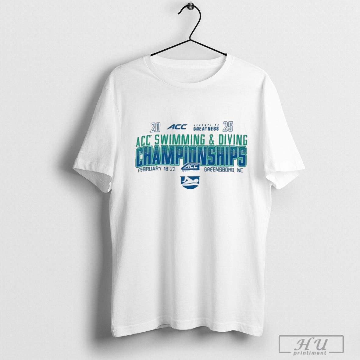 Trendy 2025 Atlantic Coast Conference Mens And Womens Swimming Diving Championships Feb 18 22 Greensboronc Shirt