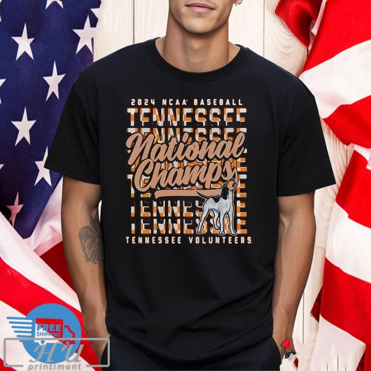 Tennessee Volunteers Womenâ€™s 2024 Ncaa Menâ€™s Baseball College World Series Champions Comfort Colors Stack T-shirt
