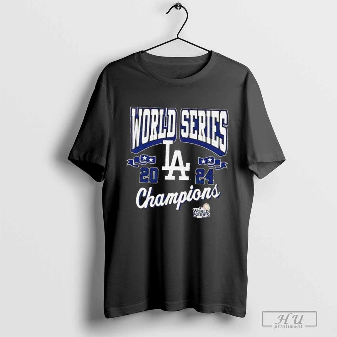 Top Los Angeles Dodgers Mitchell &amp; Ness 2024 World Series Champions Arch Logo Shirt