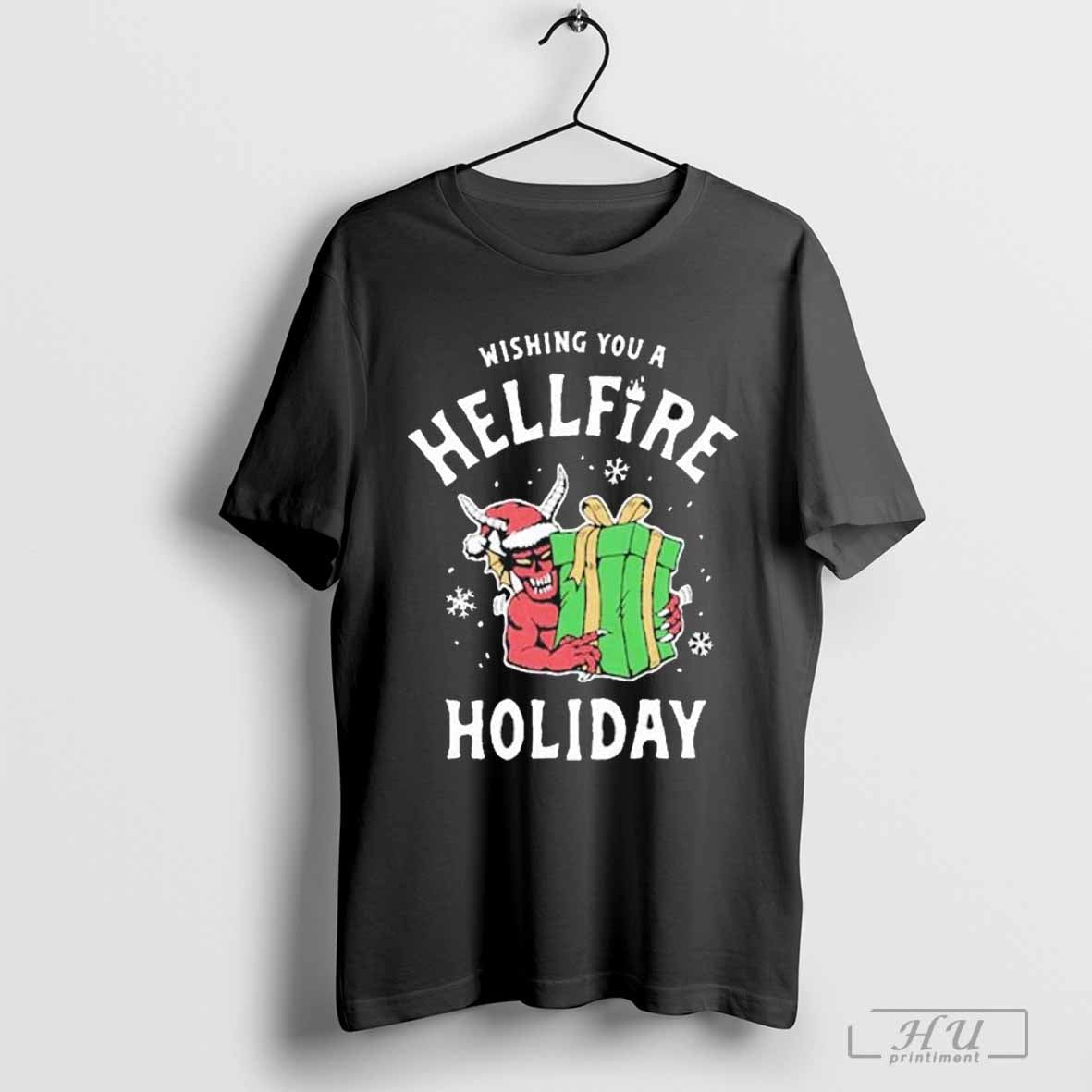 Wishing You A Hellfire Club Hellfire Holiday Christmas T-shirt