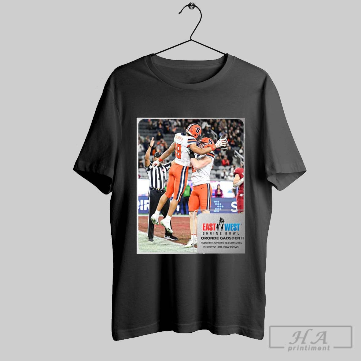 Official Oronde Gadsden Ii Syracuse Orange East West Shrine Bowl Redt Shirt Junior Te Directv Holiday Bowl Poster T Shirt