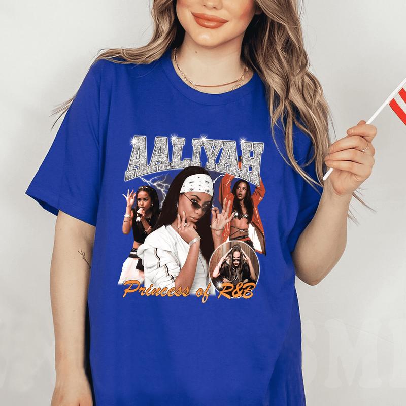AALIYAH TSHIRT Aaliyah Tee Shirt Aaliyah Princess Of R&B Hiphop RnB Rapper T-Shirt, Shirt For Men, Women