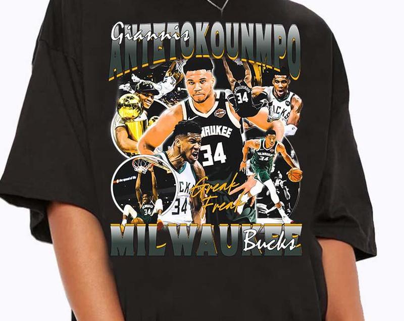 Vintage 90S Graphic Style Giannis Antetokounmpo TShirt Giannis Antetokounmpo Sweatshirt Retro American Basketball Tee For Man And Woman