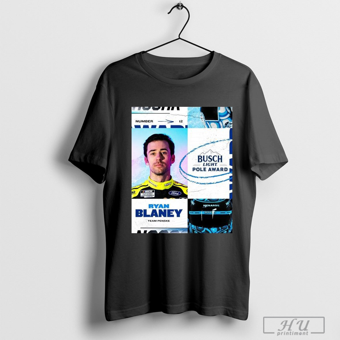 Trendy Poster Ryan Blaney Team Penske Wins The Busch Light Pole Award At Atlanta Nascar Cup Series Champions 2025 T Shirts Sweatshirt