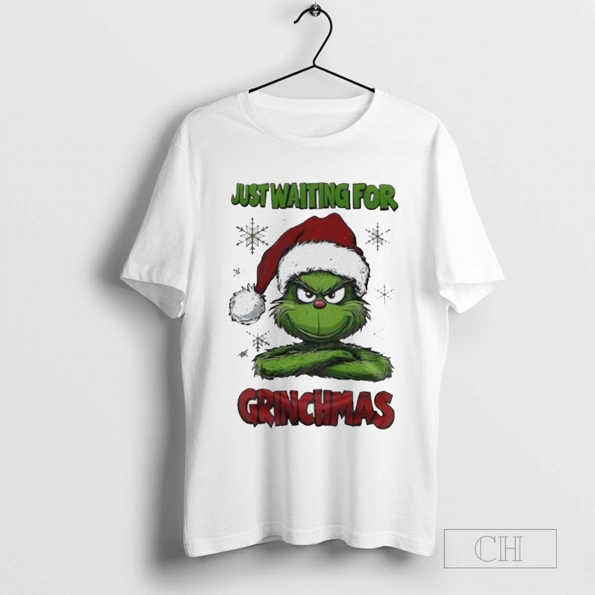 The Grinch 2024 Just Waiting For Grinchmas Noel Holiday T-Shirt
