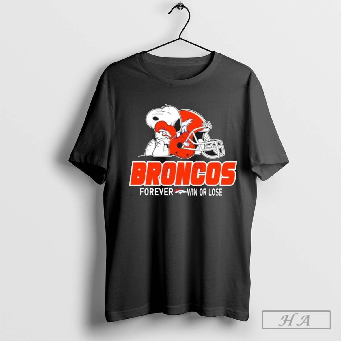 The Peanuts Movie Snoopy X Denver Broncos Forever Win Or Lose Shirt