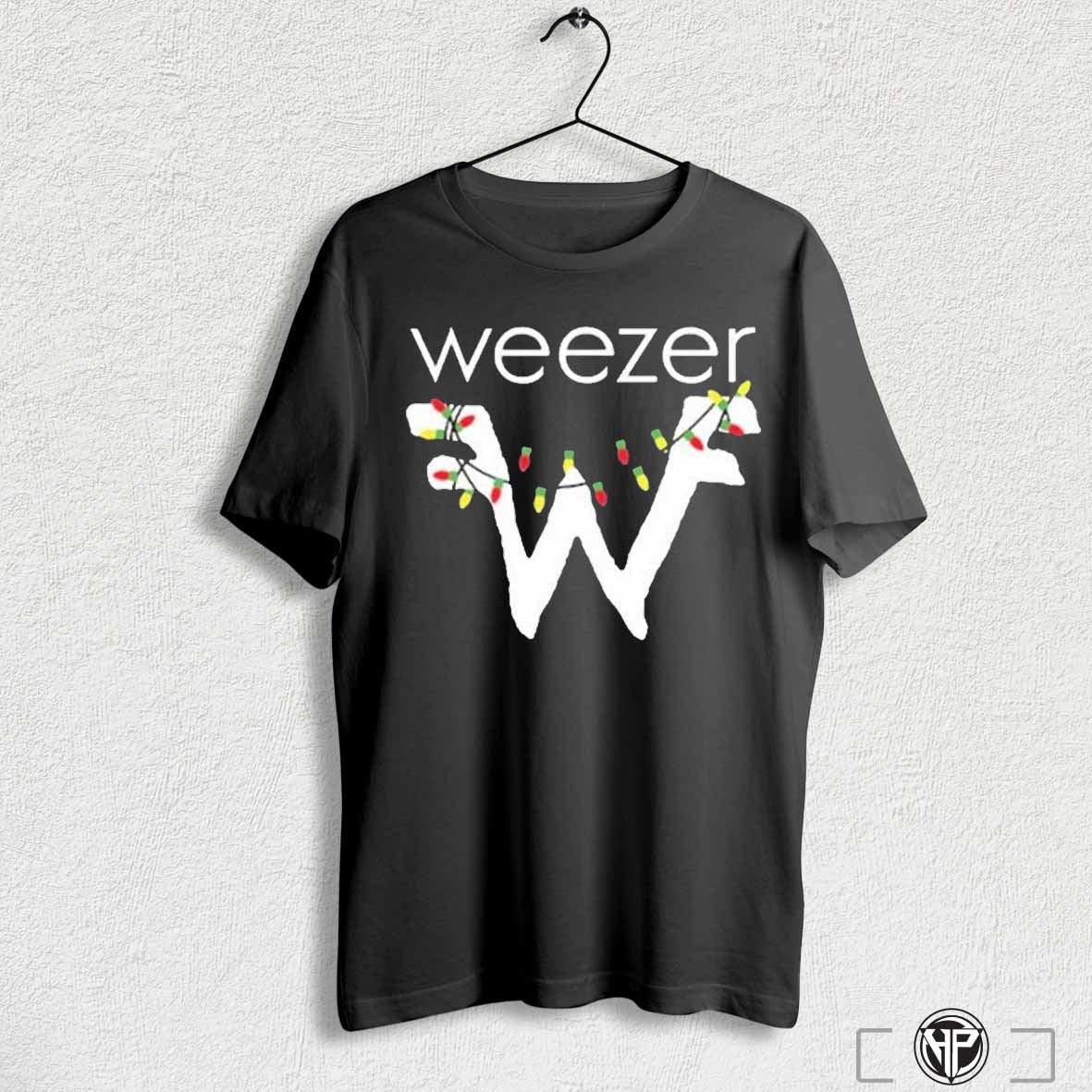 Weezer Holiday Lights Christmas Shirts