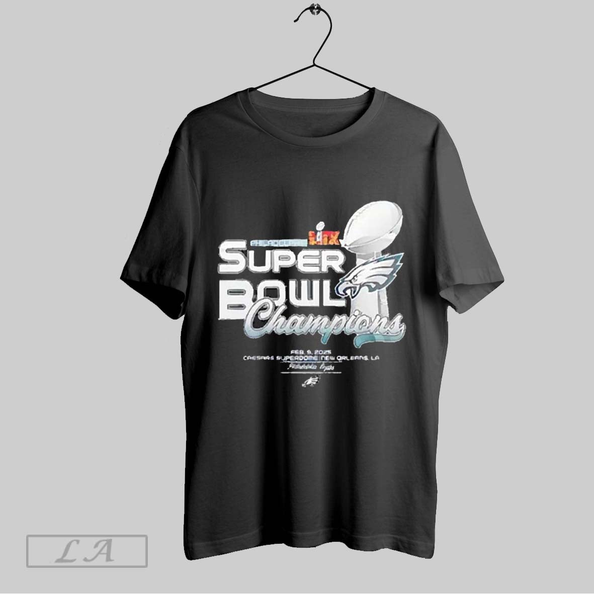 Top Philadelphia Eagles Super Bowl Lix Champions New Orleans Trophy 2025 T Shirt