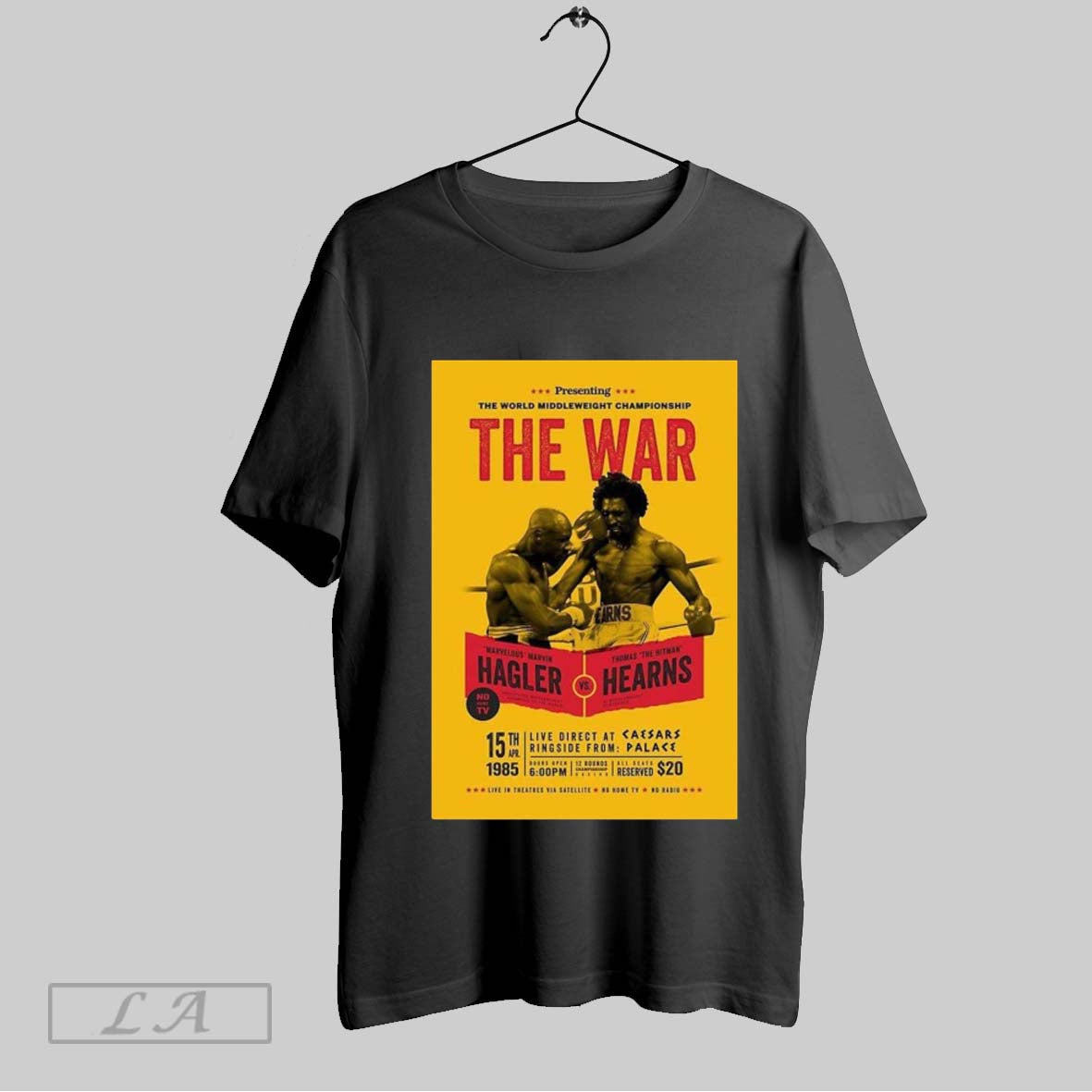 Top Poster The World Middleweight Championship The War Marvin Hagler Vs Thomas Hearns April 15th 1985 T Shirt Sweatshirt Hoodie Shirt