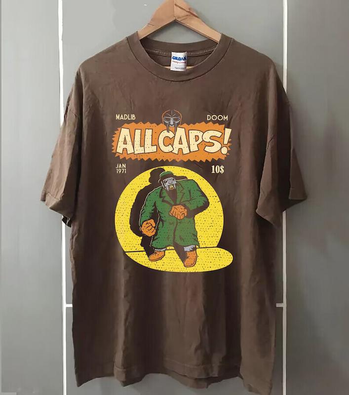 Vintage MF Doom Shirt Mf Doom Tee, Graphic T-Shirt Hip Hop Unisex Music Album T-shirts, Vintage Radiohead shirt, 2024 Music Concert Tee, y2k band shir