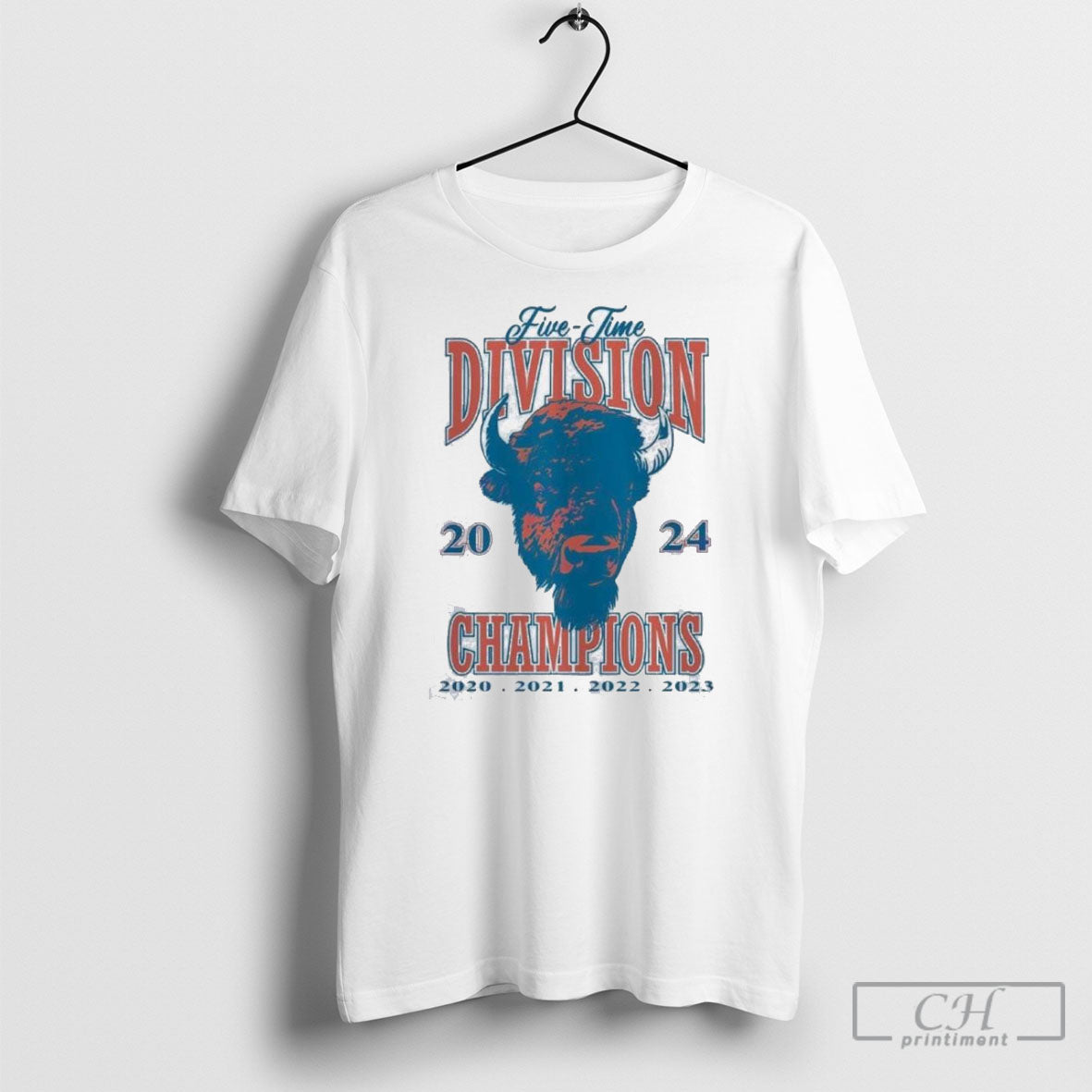 Top 2024 Buffalo Bills Five Time Division Champions Shirt