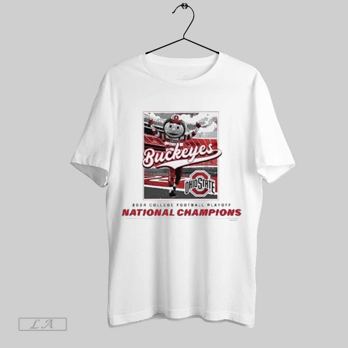 Top Ohio State Buckeyes 2024 College Football National Champions Brutus Stadium T Shirt