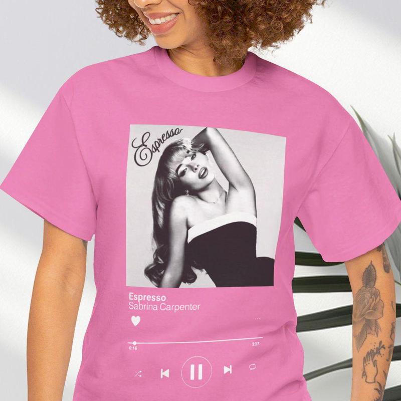 Sabrina Singer Carpenter Espresso TShirt, Sabrina, Music Shirt, Sabrina Espresso, TShirt, Women T Shirt, Sabrina Tshirt, Custom Music Tshirt, Luv