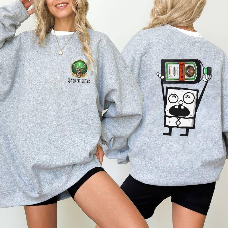 Jagermeister Doodlebob Shirt, Doodlebob Character Movie Tshirt, Drinking Lover Tshirt, Funny Shirt