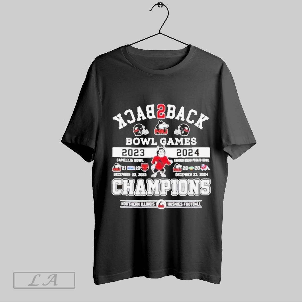Top Back2back 2023 24 Bowl Games Champions Northern Illinois Huskies Football Unisex Sweatshirt T Shirt