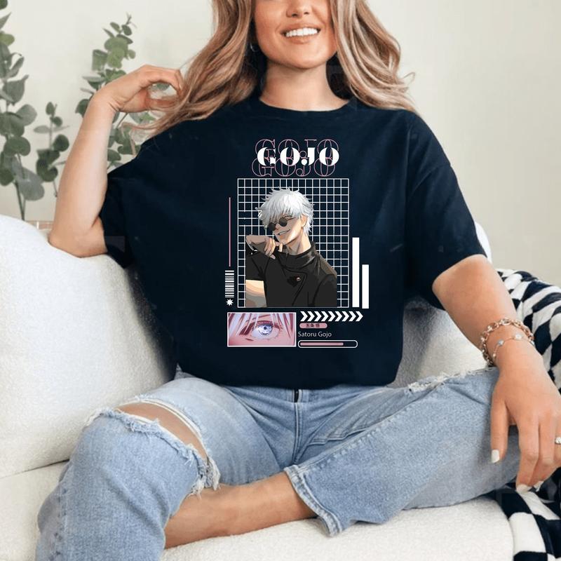 Gojo Satoru Anime Shirt, Anime Lover Shirt, Anime Sweatshirt, Anime Manga Shirt, Anime Gojo Gift Men And Women T Shirt, Viral Shirt, Unisex T-Shirt, G