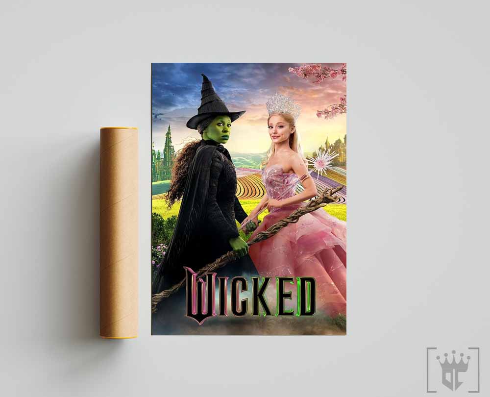 Wicked Movie 2024 Wall Art Poster Unframed Portrait Wall Art Print