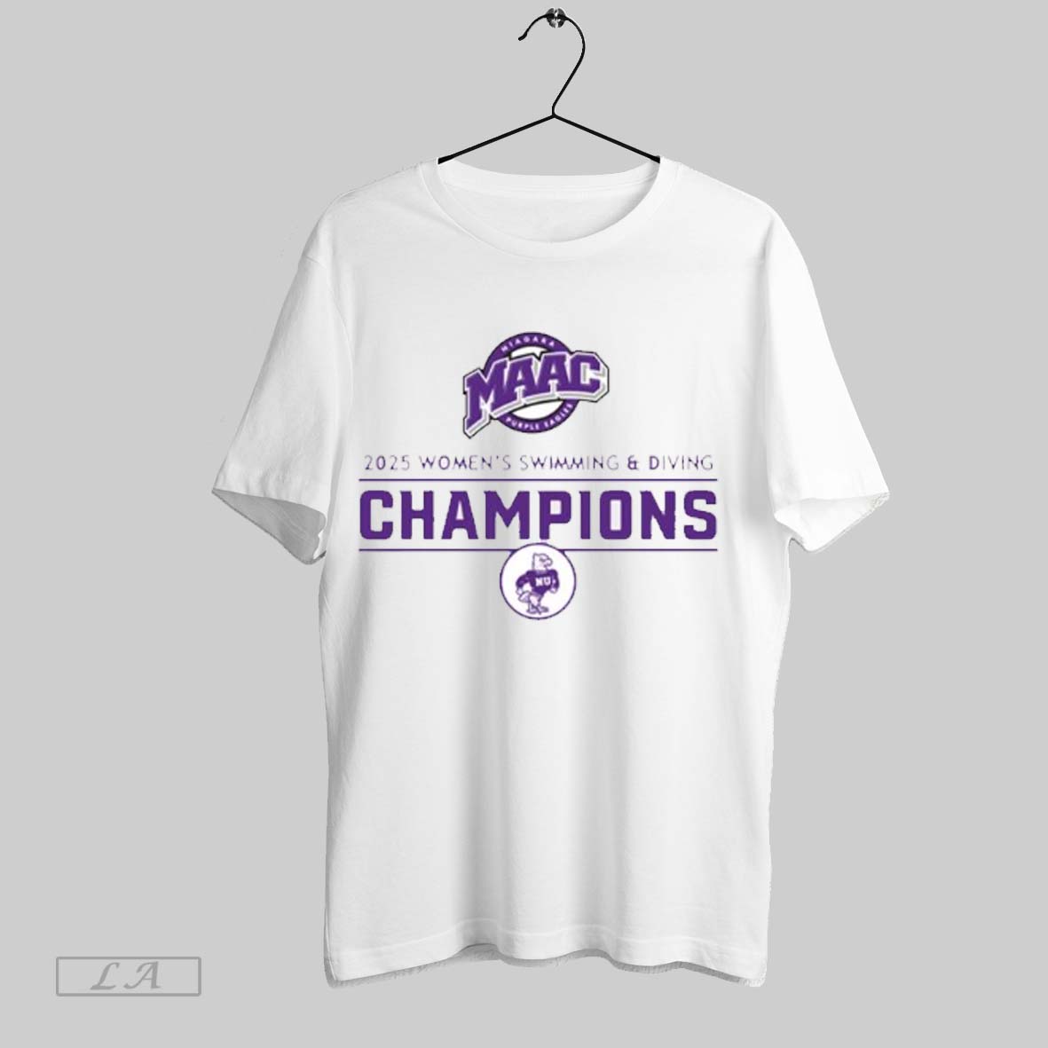 Top Niagara Purple Eagles 2025 Maac Womens Swimming Diving Champion T Shirt