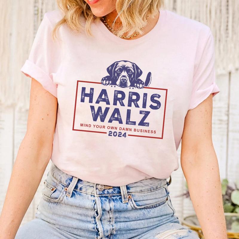 Harris Walz 2024 Dog Shirt, Kamala Harris, Tim Walz Kamala Harris Tee, Holiday Gift, Kamala For The People, Vice President