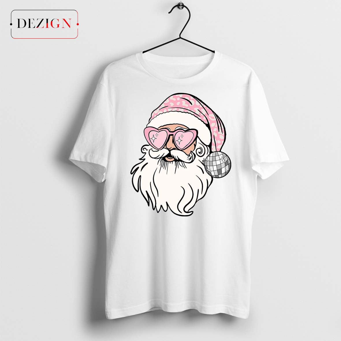 Pink Santa Claus Sweatshirt, Christmas Sweatshirt, Xmas Holiday Gifts, Retro Santa Hoodies, Winter Hoodie, Christmas Family Vacation Gifts Shirt