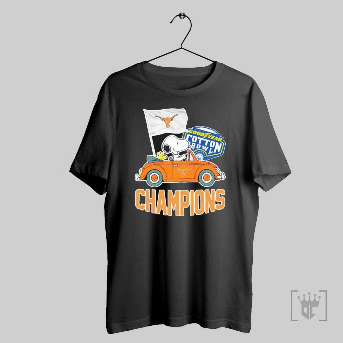 Texas Longhorns Goodyear Cotton Bowl Classic Champions College Football Playoff Ncaa Season 2024 2025 T Shirt