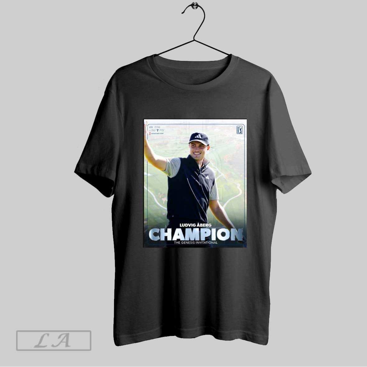 Top 2 Time Winner On Tour Ludvig Aberg Is The Champion The Genesis Invitational 2025 Poster T Shirt