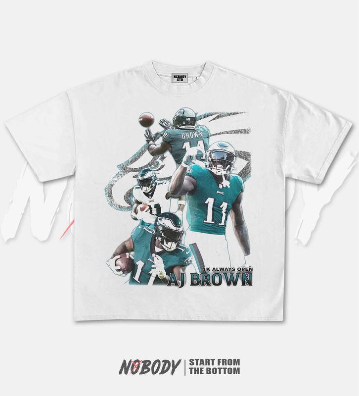AJ BROWN GRAPHIC TEE  VINTAGE TEE GRAPHIC T-SHIRT SWEATSHIRT HOODIE  SPORT TEE -  GIFT FOR FAN 1.1